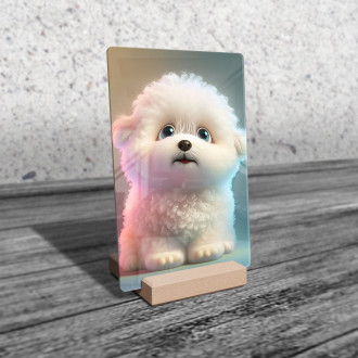 Akrylové sklo Roztomilý animovaný psík