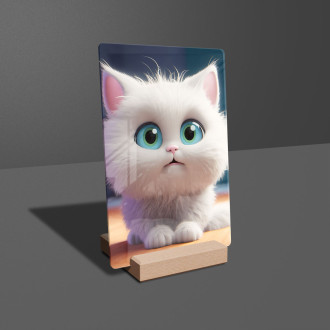 Akrylové sklo Roztomilá animovaná mačka 2