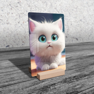 Akrylové sklo Roztomilá animovaná mačka 2