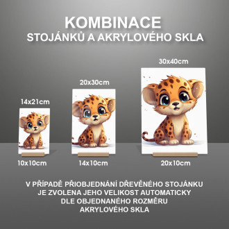 Akrylové sklo Kreslený Leopard