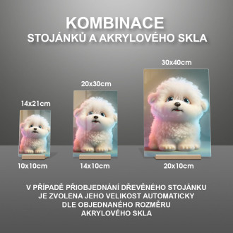 Akrylové sklo Roztomilý animovaný psík