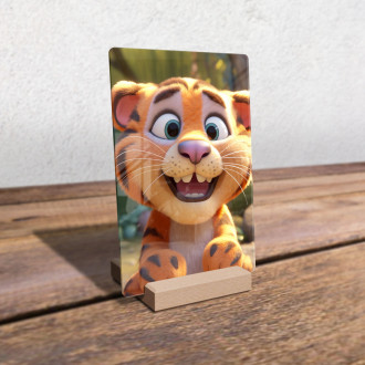 Akrylové sklo Roztomilý animovaný tiger 1