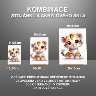 Akrylové sklo Kreslený Tiger