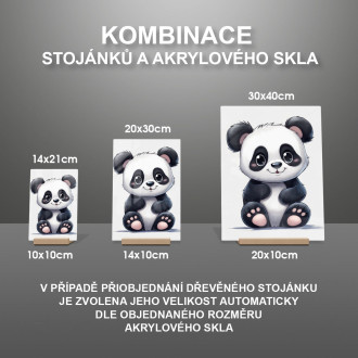 Akrylové sklo Kreslená Panda