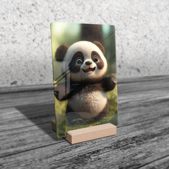 Akrylové sklo Roztomilá animovaná panda