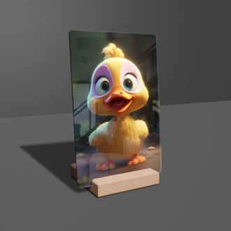 Akrylové sklo Roztomilá animovaná kačica