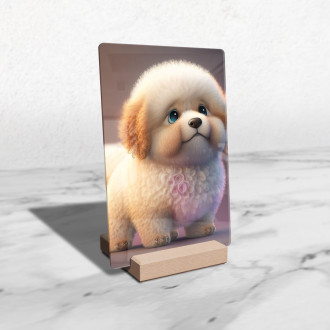 Akrylové sklo Roztomilý animovaný psík 2