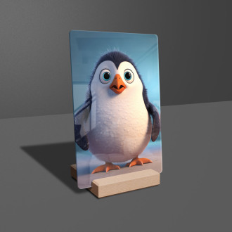 Akrylové sklo Roztomilý animovaný tučniak 1