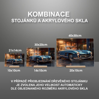 Akrylové sklo Mercedes Benz 300SL Gullwing 3