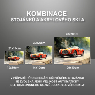 Akrylové sklo Ferrari 166 Barchetta