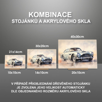 Akrylové sklo 1960 Aston Martin DB4 GT Zagato 2