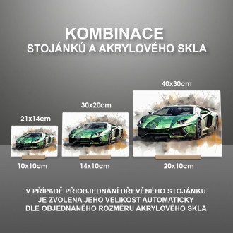 Akrylové sklo Lamborghini Aventador Mansory 1