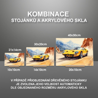 Akrylové sklo Lamborghini Miura