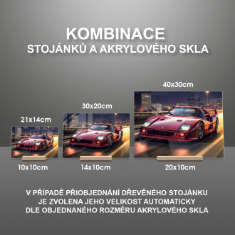 Akrylové sklo Ferrari F40 1