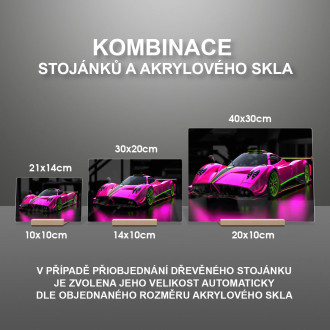 Akrylové sklo Neon Pagani Zonda C12