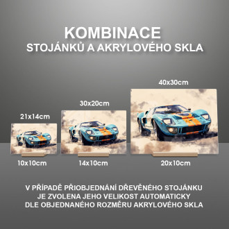 Akrylové sklo Ford GT40 1