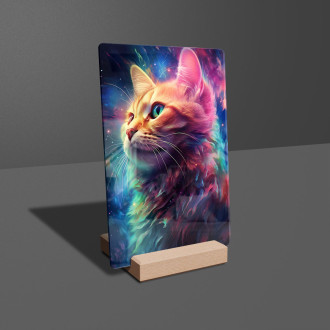 Akrylové sklo Vesmírna mačka 1
