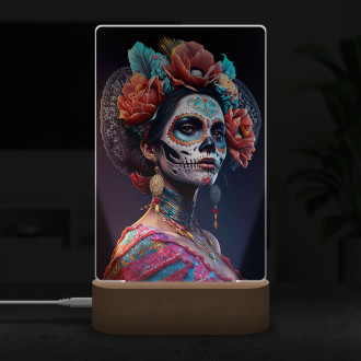 Lampa Día de Muertos žena 3