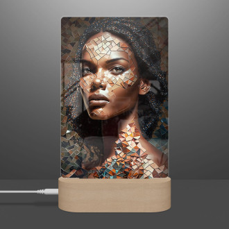 Lampa Žena v mozaike