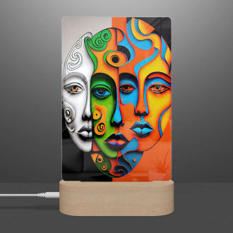 Lampa Moderné umenie - tri tváre