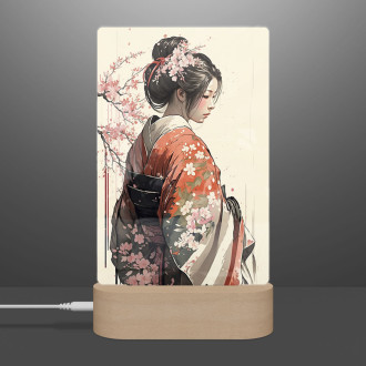 Lampa Japonské dievča v kimone