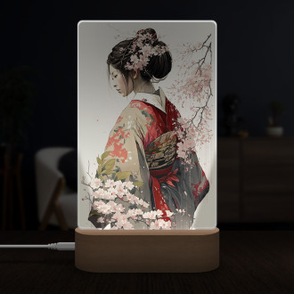Lampa Japonské dievča v kimone 1
