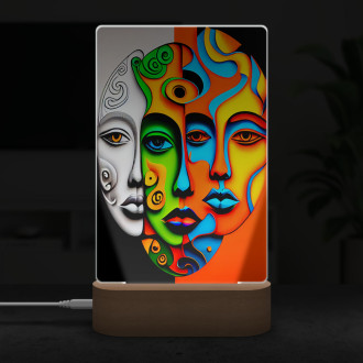 Lampa Moderné umenie - tri tváre
