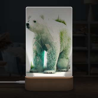 Lampa Prírodný ľadový medveď