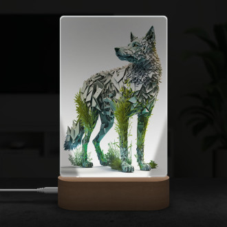 Lampa Prírodný vlk