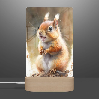 Lampa Akvarelová veverička