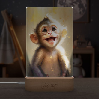 Lampa Akvarelová opica