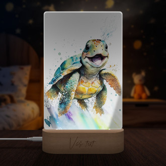 Lampa Akvarelová korytnačka