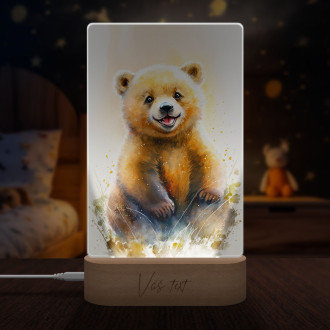 Lampa Akvarelový medveď