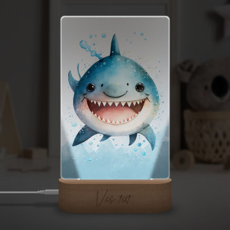 Lampa Akvarelový žralok