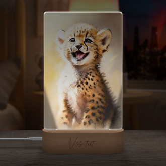 Lampa Akvarelový gepard