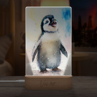 Lampa Akvarelový tučniak