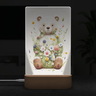 Lampa Kvetinový ľadový medvedík