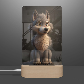 Lampa Animovaný vlk