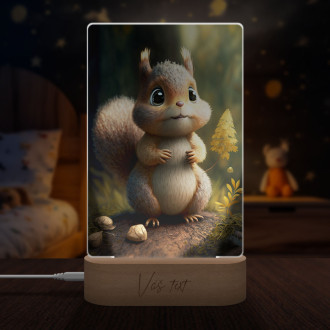 Lampa Animovaná veverička
