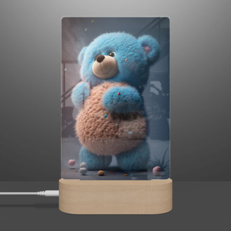 Lampa Animovaný modrý medveď