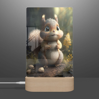 Lampa Animovaná veverička