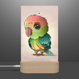 Lampa Kreslený papagáj