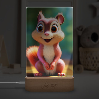 Lampa Roztomilá animovaná veverička