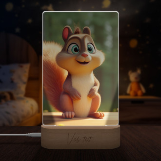 Lampa Roztomilá animovaná veverička 1