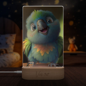 Lampa Roztomilý animovaný papagáj 2