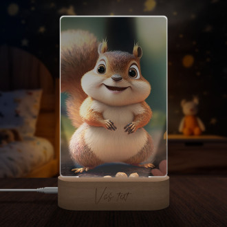 Lampa Roztomilá animovaná veverička 2