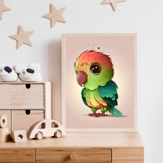 Kreslený papagáj