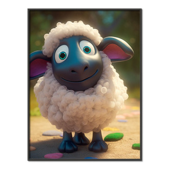 Roztomilá animovaná ovečka