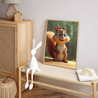 Roztomilá animovaná veverička 1