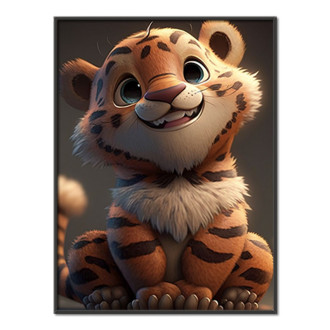 Roztomilý animovaný tiger 2
